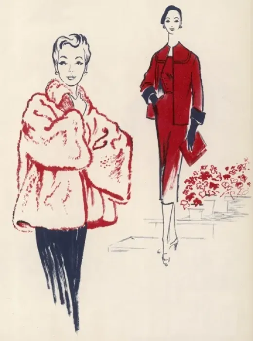 Framed Print : For Spring Outdoors, fashions for 1954 Framed Print : For Spring Outdoors, fashions for 1954