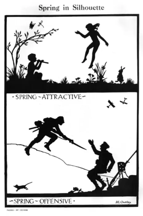Framed Print : Spring in Silhouette by H. L. Oakley