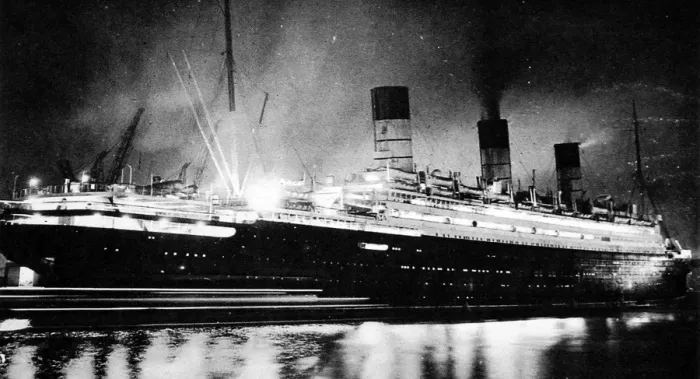 Framed Print : The SS Berengaria, New York, 1938 Framed Print : The SS Berengaria, New York, 1938
