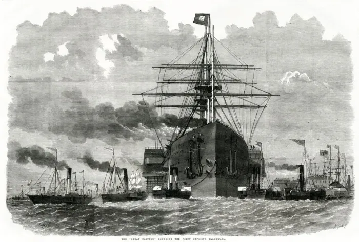 Framed Print : SS Great Eastern - opposite Blackwall 1859 Framed Print : SS Great Eastern - opposite Blackwall 1859