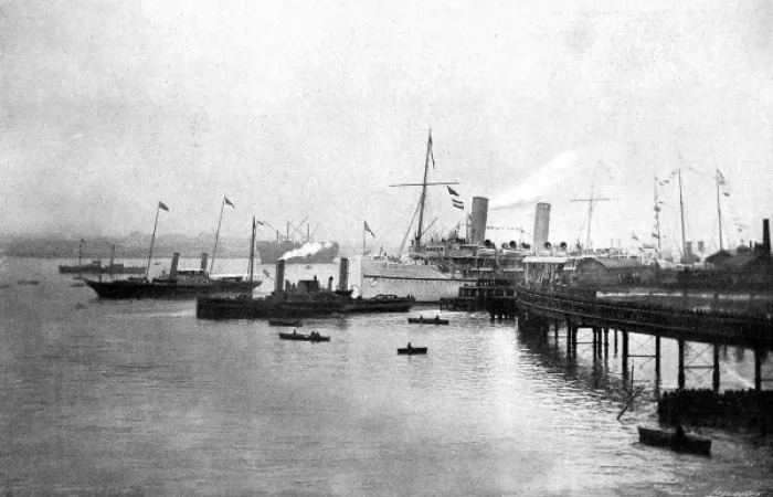 Framed Print : SS Ophir and the Royal Yacht Alberta at Portsmouth, Marc