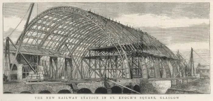 Framed Print : St Enochs Square, railway station