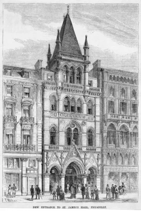 Framed Print : St Jamess Hall, Piccadilly, London Framed Print : St Jamess Hall, Piccadilly, London