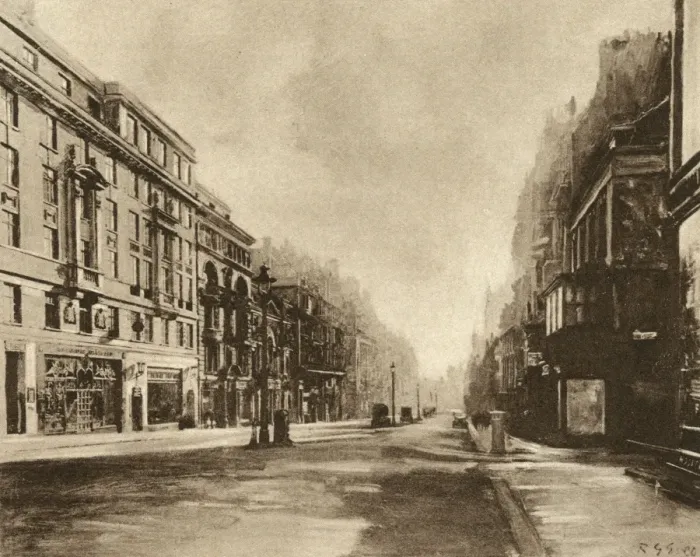 Framed Print : St Jamess Street by Reginald G. Eves Framed Print : St Jamess Street by Reginald G. Eves