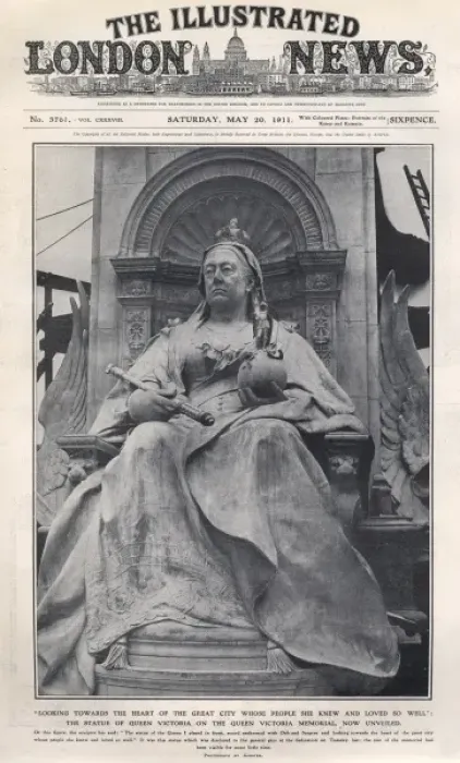 Framed Print : Statue of Queen Victoria on Queen Victoria Memorial Framed Print : Statue of Queen Victoria on Queen Victoria Memorial