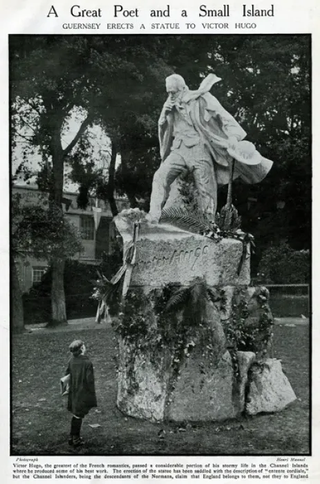 Framed Print : Statue of Victor Hugo, French novelist, Guernsey Framed Print : Statue of Victor Hugo, French novelist, Guernsey