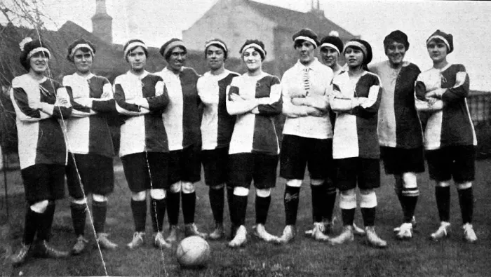 Framed Print : The Sterling Companys Womens Football Team, 1917 Framed Print : The Sterling Companys Womens Football Team, 1917