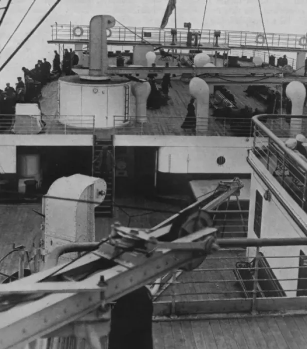 Framed Print : The stern and sun deck of the Titanic Framed Print : The stern and sun deck of the Titanic