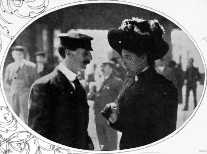 Framed Print : A steward and stewardess, surviving crew of the Titanic Framed Print : A steward and stewardess, surviving crew of the Titanic