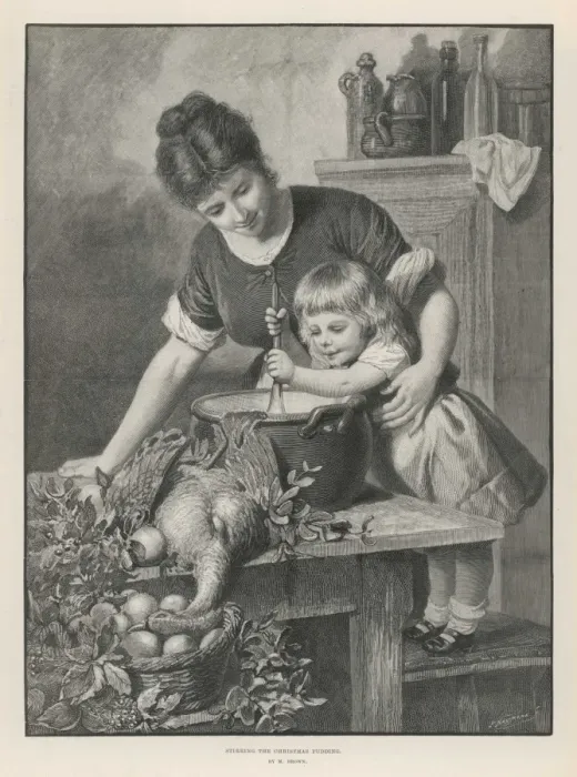 Framed Print : Stirring the Pudding