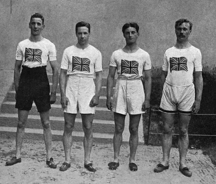 Framed Print : Stockholm Olympics 1912 - English Relay Team Framed Print : Stockholm Olympics 1912 - English Relay Team