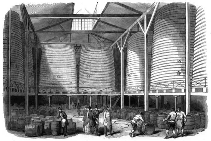 Framed Print : Store vats at Barclay and Perkinss Brewery, 1847 Framed Print : Store vats at Barclay and Perkinss Brewery, 1847