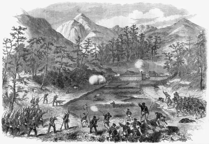Framed Print : Storming Simonosaki, 1864 Framed Print : Storming Simonosaki, 1864