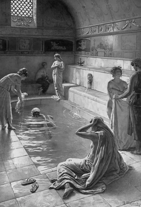 Framed Print : The Strand Roman Bath Reconstructed by Matania Framed Print : The Strand Roman Bath Reconstructed by Matania