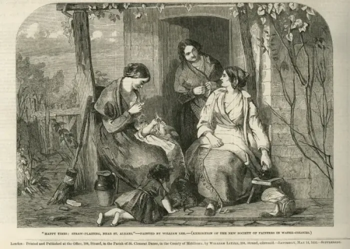 Framed Print : Straw-Plaiting Framed Print : Straw-Plaiting