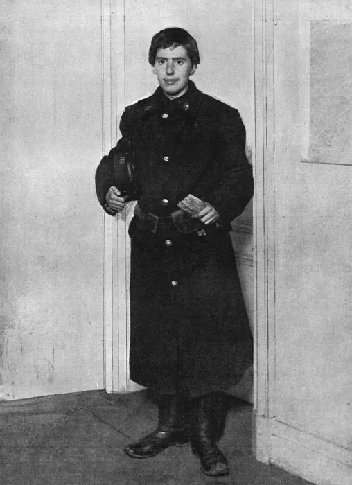 Framed Print : Suffragette Jessie Kennedy as a telegraph boy Framed Print : Suffragette Jessie Kennedy as a telegraph boy