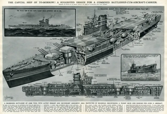 Framed Print : Suggested design for warship by G. H. Davis Framed Print : Suggested design for warship by G. H. Davis