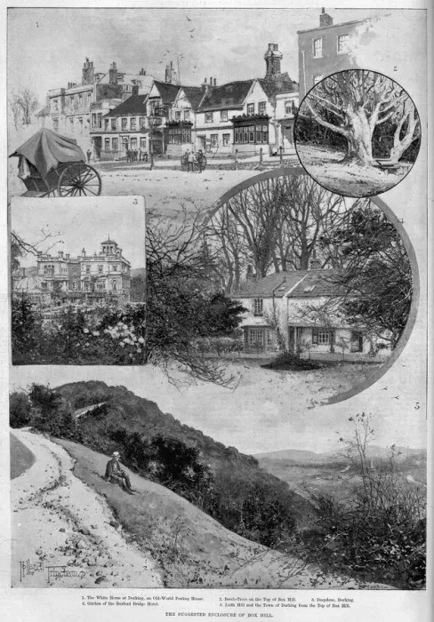 Framed Print : The suggested enclosure of Box Hill, Surrey Framed Print : The suggested enclosure of Box Hill, Surrey