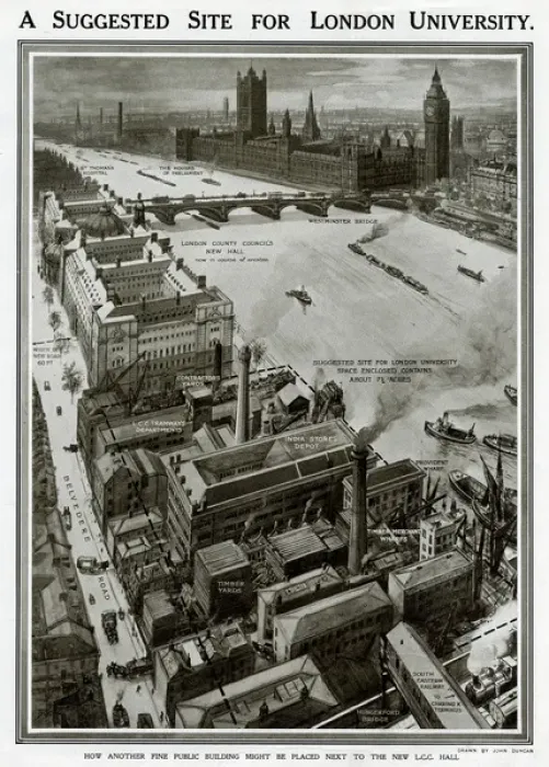 Framed Print : Suggested site for London University Framed Print : Suggested site for London University