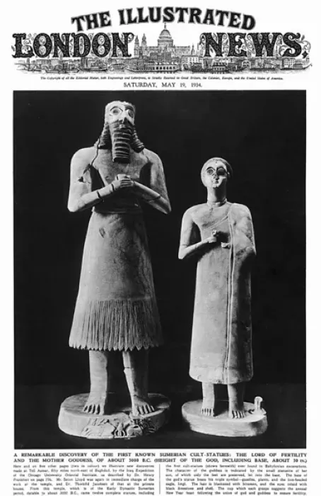 Framed Print : Sumerian Cult-Statues Framed Print : Sumerian Cult-Statues