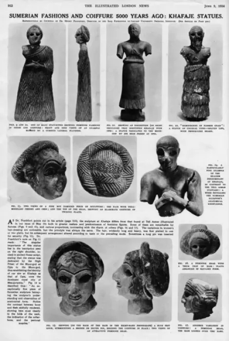 Framed Print : Sumerian Fashions and Coiffure 500 Years Ago: Khafaje Framed Print : Sumerian Fashions and Coiffure 500 Years Ago: Khafaje