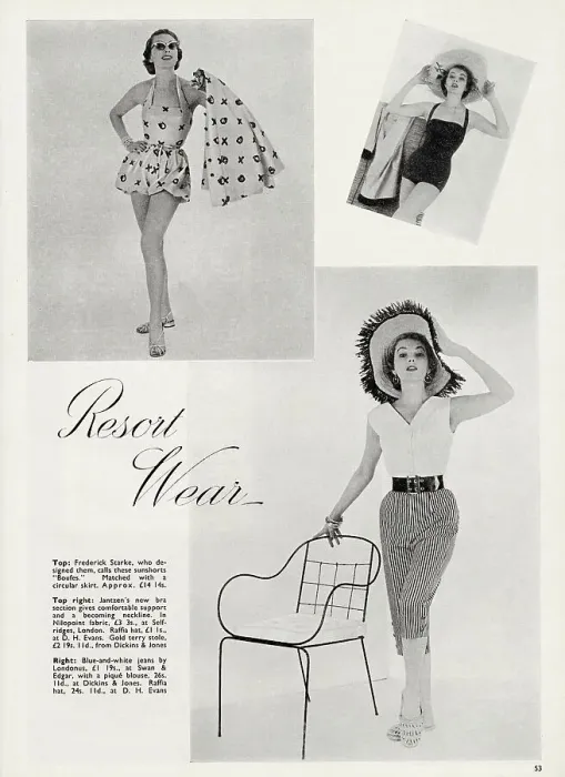 Framed Print : Summer Resort Wear - (top left ): Frederick Starke sunshorts boufes Framed Print : Summer Resort Wear - (top left ): Frederick Starke sunshorts boufes