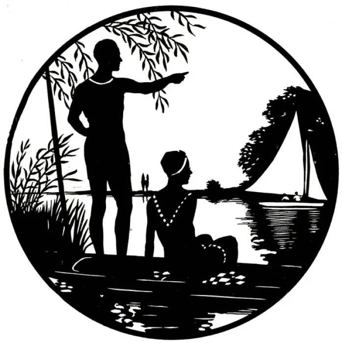 Framed Print : Summer in Silhouette by H. L. Oakley Framed Print : Summer in Silhouette by H. L. Oakley