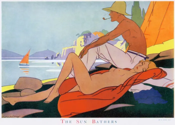 Framed Print : Sun Bathers Framed Print : Sun Bathers
