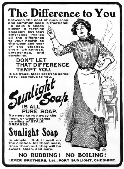 Framed Print : Sunlight Soap advertisement Framed Print : Sunlight Soap advertisement