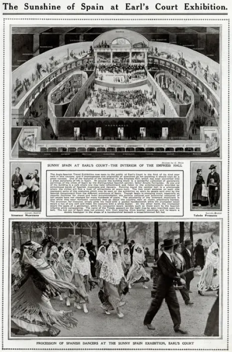 Framed Print : Sunshine of Spain at Earls Court Exhibition, London Framed Print : Sunshine of Spain at Earls Court Exhibition, London