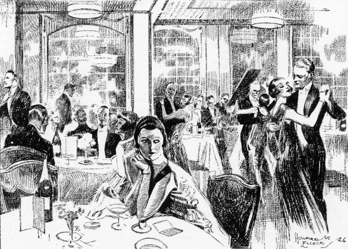 Framed Print : Supper dance in progress at Kettner s Framed Print : Supper dance in progress at Kettner s