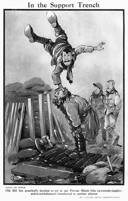 Framed Print : In the support trench by Bruce Bairnsfather, WW1 cartoon Framed Print : In the support trench by Bruce Bairnsfather, WW1 cartoon