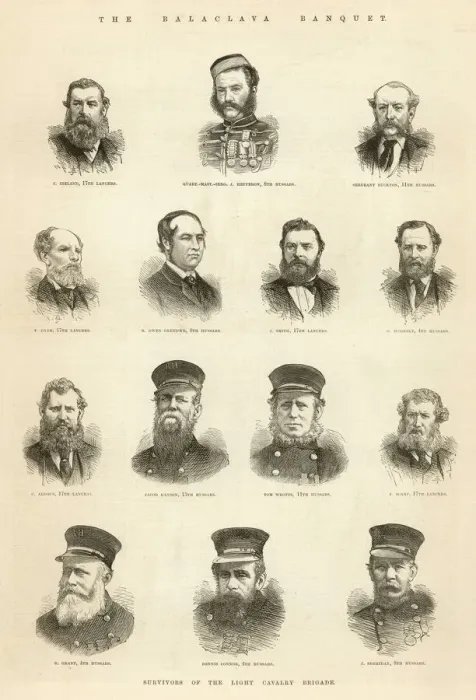 Framed Print : Survivors of the Battle of Balaklava, 1875 Framed Print : Survivors of the Battle of Balaklava, 1875