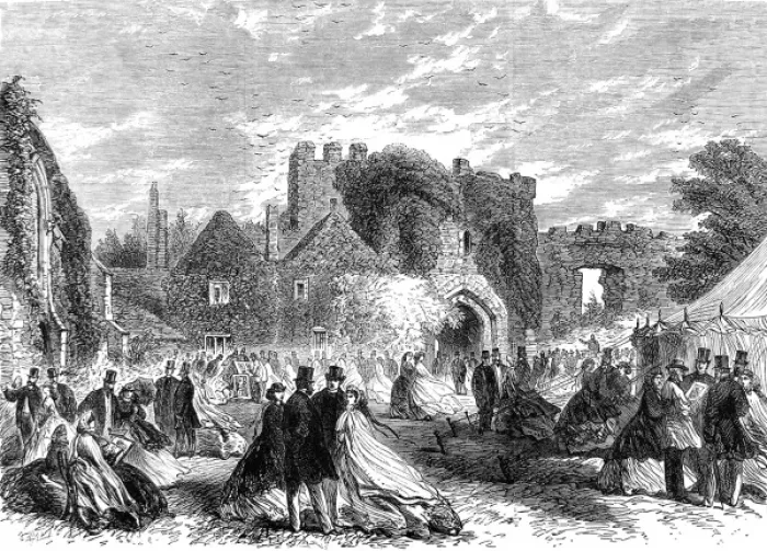 Framed Print : Sussex Archaeological Society Meeting at Amberley Castle, 18