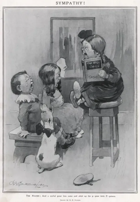 Framed Print : Sympathy. A rather distressing but humorous scene Framed Print : Sympathy. A rather distressing but humorous scene