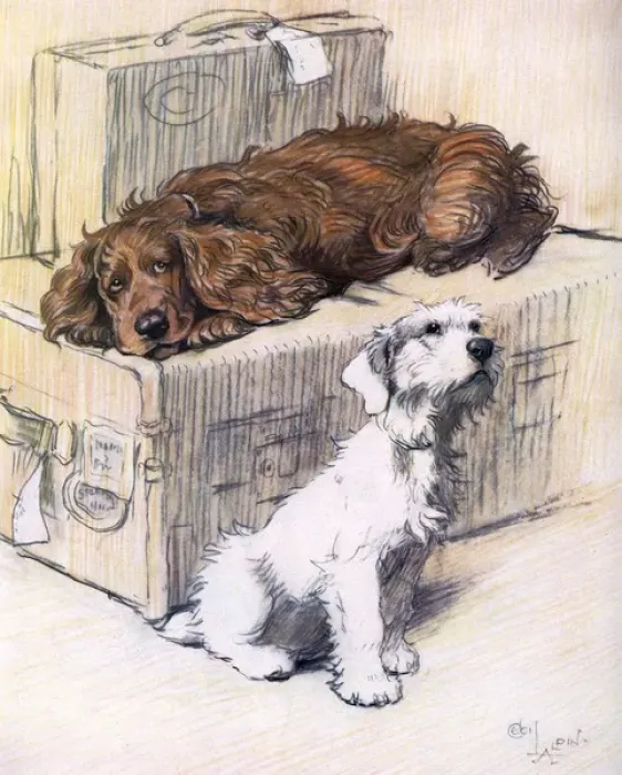 Framed Print : Can t We Come Too? by Cecil Aldin Framed Print : Can t We Come Too? by Cecil Aldin