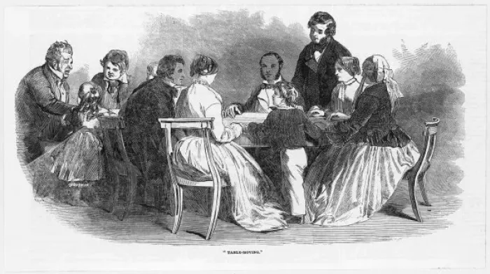 Framed Print : Table Moving Seance Framed Print : Table Moving Seance