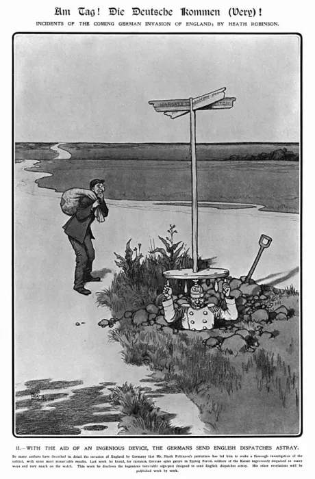 Framed Print : Am Tag, Heath Robinson Framed Print : Am Tag, Heath Robinson