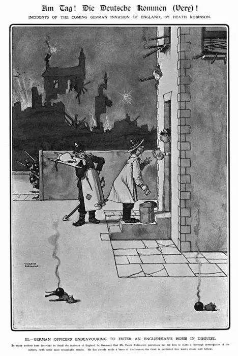 Framed Print : Am Tag, Heath Robinson