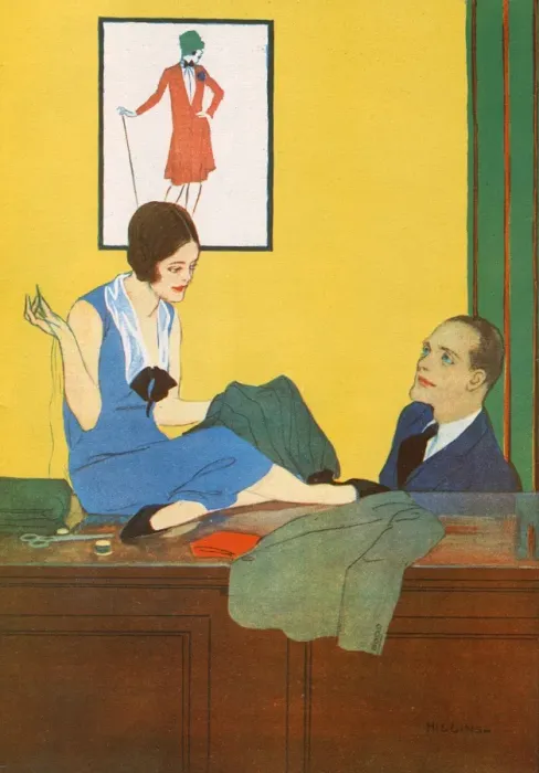 Framed Print : The Tailor Maid by Reginald Higgins