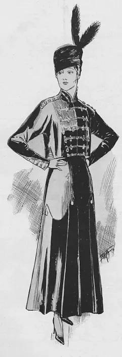 Framed Print : Tailored suit of military persuasion, 1915