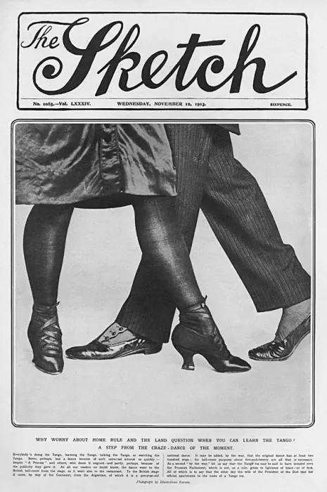 Framed Print : Tango craze: dancing feet, 1913 Framed Print : Tango craze: dancing feet, 1913