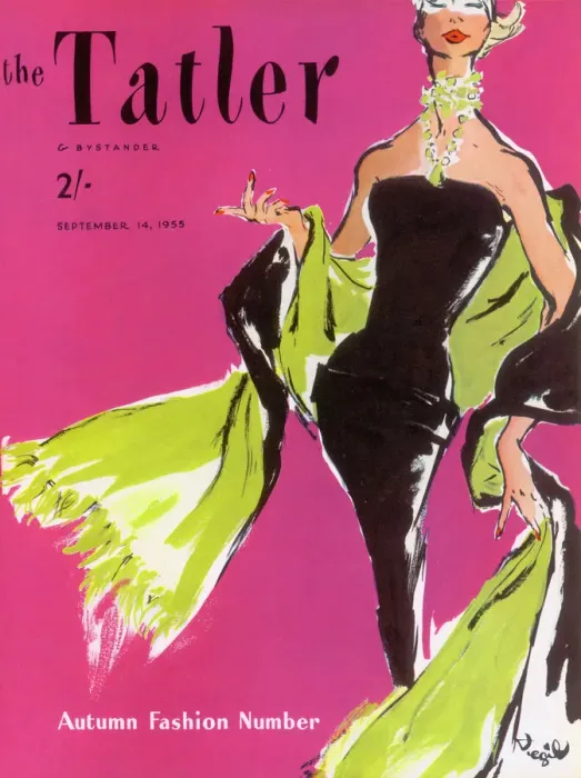 Framed Print : The Tatler Autumn Fashion Number 1955 Framed Print : The Tatler Autumn Fashion Number 1955