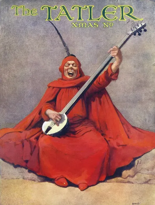 Framed Print : The Tatler Christmas number cover by John Hassall
