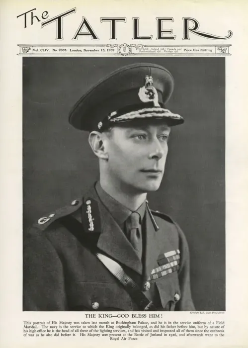 Framed Print : Tatler front cover 1939, King George VI Framed Print : Tatler front cover 1939, King George VI