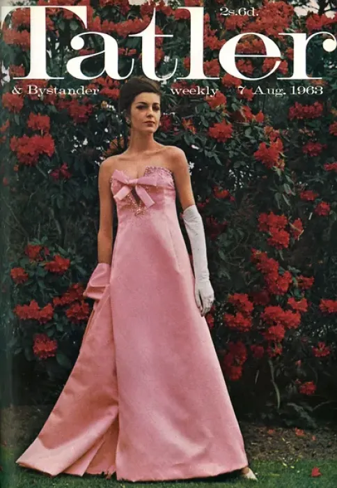 Framed Print : Tatler front cover, 1963 - Christian Dior dress Framed Print : Tatler front cover, 1963 - Christian Dior dress
