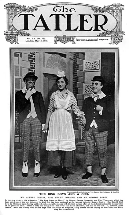 Framed Print : Tatler cover - The Bing Boys are Here Framed Print : Tatler cover - The Bing Boys are Here