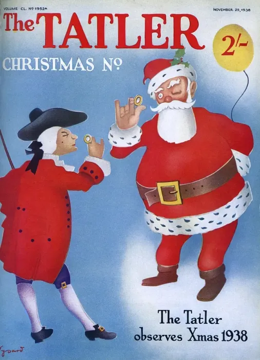 Framed Print : The Tatler front cover - Christmas Number 1938 Framed Print : The Tatler front cover - Christmas Number 1938