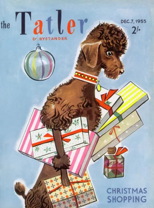 Framed Print : The Tatler front cover Christmas Number 1955