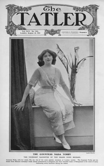 Framed Print : Tatler cover - Countess Nada Torby Framed Print : Tatler cover - Countess Nada Torby
